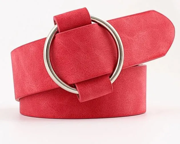 Amara Needle-Free Round Buckle Belt